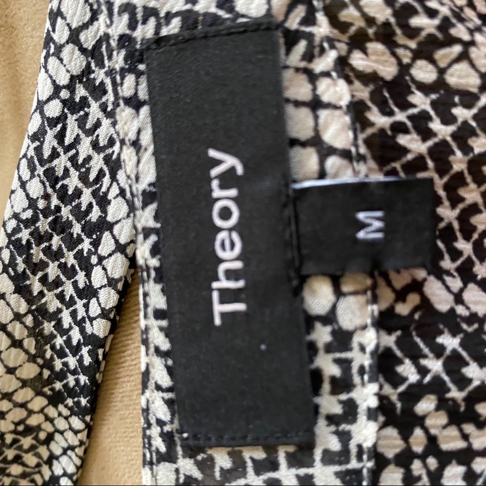 Theory silk snake print blouse - Picture 8 of 8